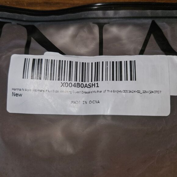 Hannah Nikole Navy Blue Plus 22W Dress with Sparkly Jacket Formal Wedding NEW - Picture 10 of 10